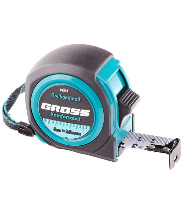 Рулетка GROSS Komfortabel 8м*25мм 586x674 Рулетка GROSS Komfortabel 8м*25мм 586x674 в Материке
