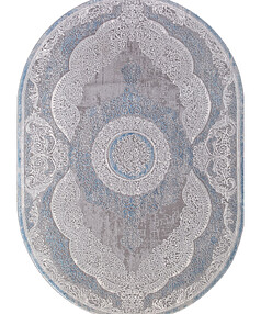 Ковер ARMINA 03880A Blue/Blue 80*150, овал