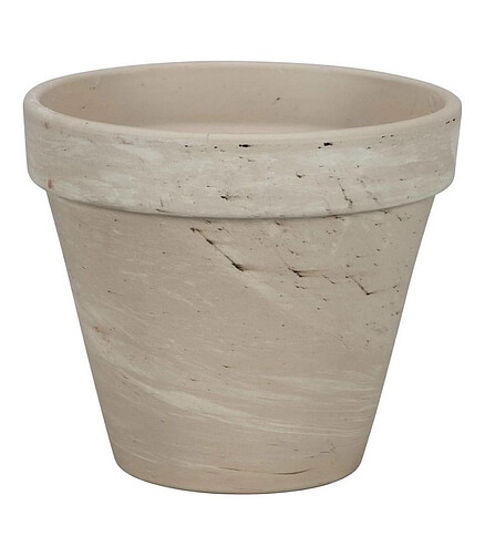 Горшок GRANIT Prosta (13,4x11,6см) терракота светло-серый T-001-036-12-P 438x503 в Материке