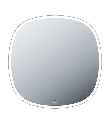Зеркало FUNC M8FMOX0801WGS 80х80см: LED-подсветка, ИК-сенсор 438x503 в Материке
