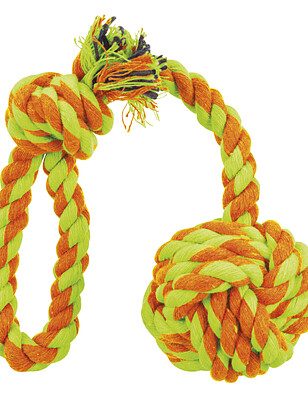 Игрушка для собак TRIXIE "DENTAfun" веревка, узел и ручка (d5,5*30 см) 238x286 в Материке