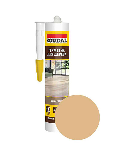 Герметик SOUDAL для паркета дуб, 280мл 438x503 в Материке