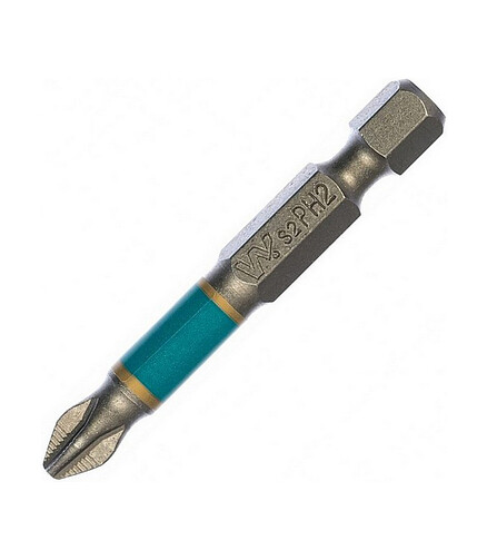 Бита WHIRLPOWER PH2 50мм 2шт/уп. 438x503 в Материке