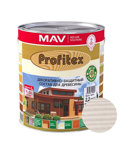 Пропитка Profitex белый, 2,2кг 438x503 в Материке