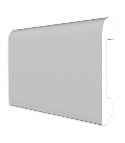 Плинтус SOLID_1UHD_05/80 полистирол БЕЛЫЙ-2.4м 438x503 в Материке