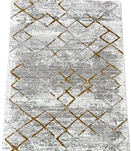 Ковер VELVET 9929A Grey/Yellow 80*150 438x503 в Материке