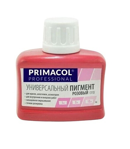 Краситель Primacol 11 Розовый, 80мл 438x503 в Материке