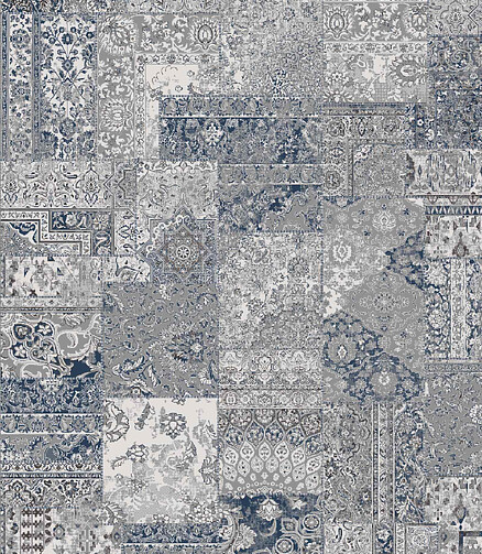 Ковер BOHEMIAN 23221 Ecru Silver/Blue 160*230 438x503 в Материке