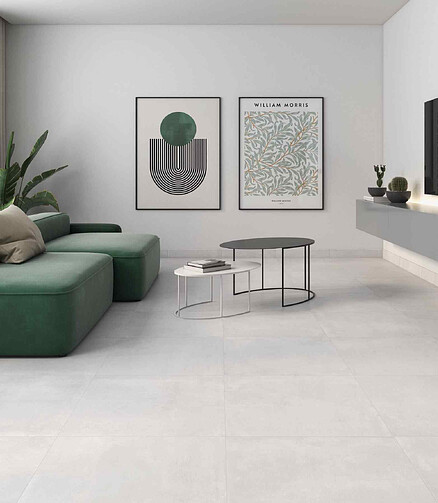 Керамогранит Prissmacer STRATA 60,8х60,8 см 1,85 м2 цвет blanco 438x503 в Материке