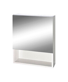 Шкаф зеркальный ГАММА 12 белый 600х470х150мм