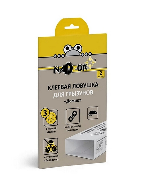 Ловушка клеевая для грызунов Домик (уп=2шт) Nadzor 495x660 Ловушка клеевая для грызунов Домик (уп=2шт) Nadzor 495x660 в Материке