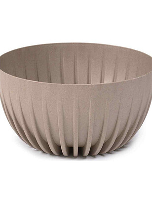 Кашпо MIRA coffee с вставкой (25x30см) пластик латте LA930-85 238x286 в Материке