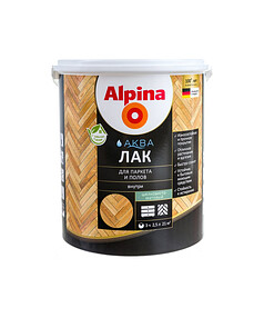 Лак ALPINA АКВА для паркета и полов глянцевый 2,5л 238x286 в Материке