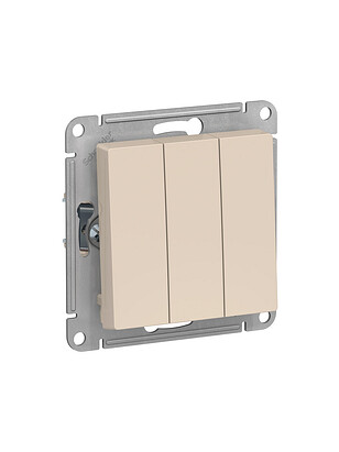 Выключатель SE ATLAS Design ATN000231 3кл. беж. 238x286 в Материке - Вариант 2