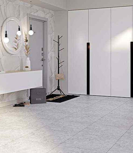 Керамогранит Dako HARMONY арт.E-3010 60х60 см 1,8 м2 цвет белый 438x503 в Материке