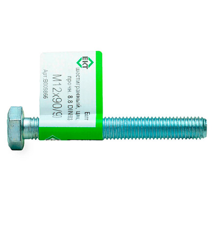 Болт 6-гранный М12х90/90 (ГОСТ 7798-70), прочн. 8.8, цинк, DIN933 ЕКТ (эт./1шт) 438x503 в Материке