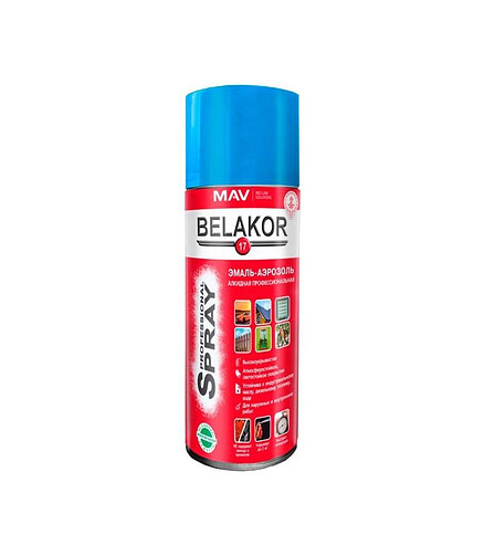 Эмаль BELAKOR17 аэроз. алкид. RAL5015 глянцевая, 520мл 438x503 в Материке