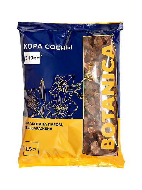 Кора сосновая Botanica 5-10мм (1,5л) 495x660 Кора сосновая Botanica 5-10мм (1,5л) 495x660 в Материке