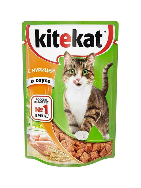 Корм для кошек KITEKAT курица, соус (85г) 495x660 Корм для кошек KITEKAT курица, соус (85г) 495x660 в Материке