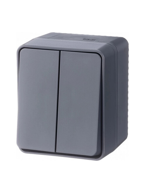 Выключатель SE ATLAS Design IP54 ATN544051 2кл. антрацит 495x660 Выключатель SE ATLAS Design IP54 ATN544051 2кл. антрацит 495x660 в Материке