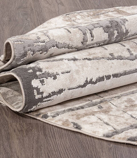 Ковер ARMINA 03802A Grey/Brown 80*150, овал 438x503 в Материке - Вариант 2