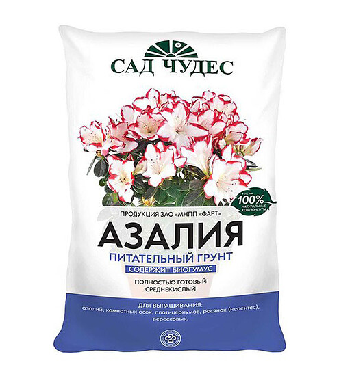 Грунт САД ЧУДЕС Азалия питательный (2,5л) 495x660 Грунт САД ЧУДЕС Азалия питательный (2,5л) 495x660 в Материке