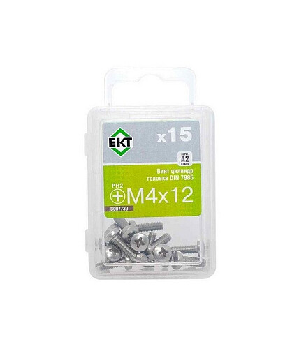 Винт получилиндр. нерж.сталь Ph 4х10 проч.4.8 DIN 7985 (уп=20шт) B007738_BOX 438x503 в Материке