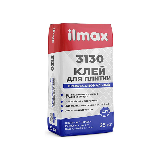 Клей ILMAX 3130 superfix для плитки, 25кг 620x620 в Материке