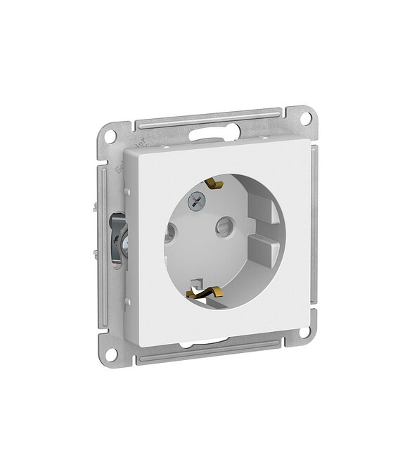 Розетка SE ATLAS Design ATN000145 1мест. с/з шторки белый 586x674 Розетка SE ATLAS Design ATN000145 1мест. с/з шторки белый 586x674 в Материке