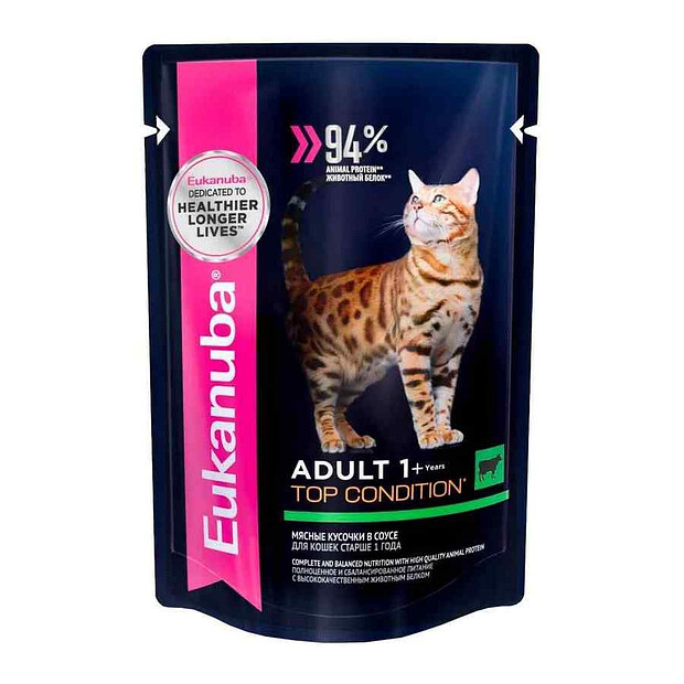 Корм для кошек EUK CAT Adult TC Beef влажный (85г) Royal Canin