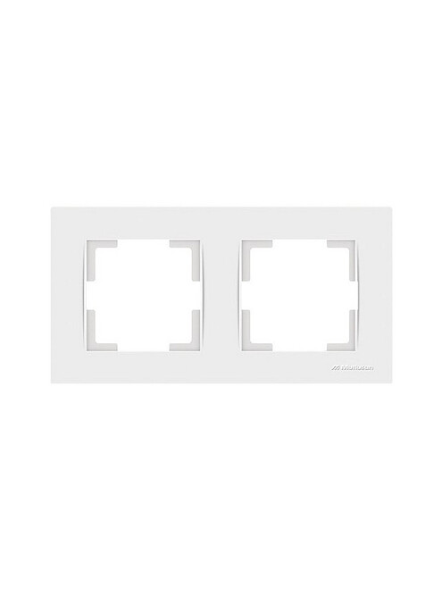 Рамка Mutlusan RITA 2220-800-1201 2мест. белый 495x660 Рамка Mutlusan RITA 2220-800-1201 2мест. белый 495x660 в Материке