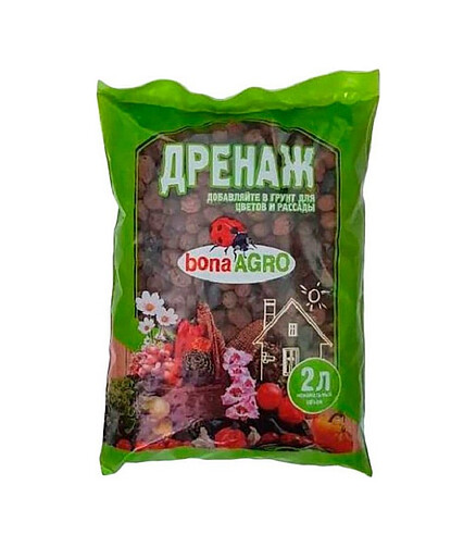 Дренаж керамзитовый bonaAGRO (2л) 438x503 в Материке
