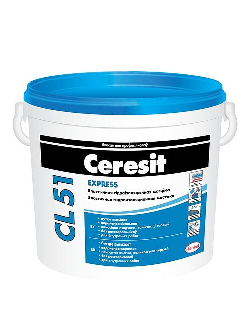 Мастика CERESIT CL 51 гидроизоляционная, 5кг 495x660 Мастика CERESIT CL 51 гидроизоляционная, 5кг 495x660 в Материке