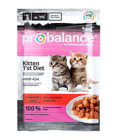 Корм для котят ProBalance 1"st Diet c телятиной в желе (85г)