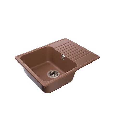 Мойка QUARZ GF-Z 13 (ECO 13), 620х480мм песок (без сифона) 438x503 в Материке