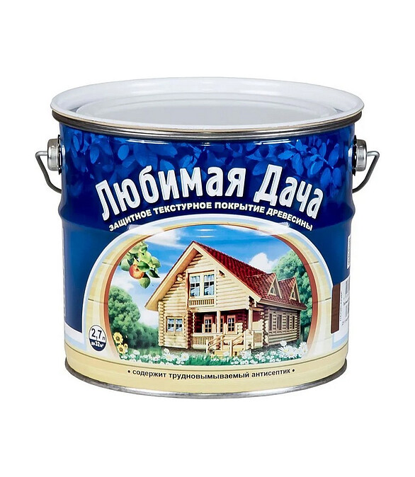 Состав деревозащитный ЛЮБИМАЯ ДАЧА Рогнеда махагон, 2,7л 586x674 в Материке