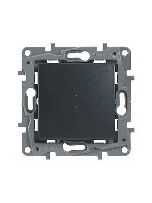 Выключатель прох. Legrand ETIKA 672615 1кл. подсв. антрацит 238x286 в Материке