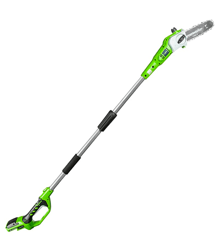 Высоторез без аккум. GREENWORKS G24PS20 24В 438x503 в Материке