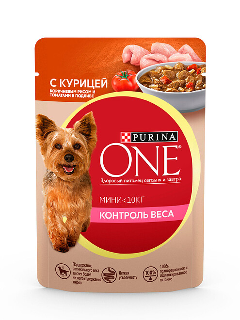 Корм для собак Purina One Мини контроль веса, курица, рис, томат (85г) 495x660 Корм для собак Purina One Мини контроль веса, курица, рис, томат (85г) 495x660 в Материке