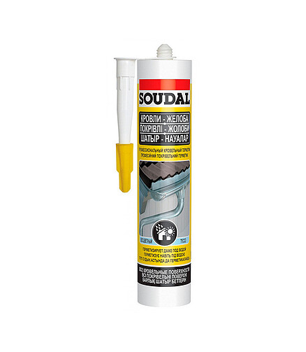 Герметик SOUDAL кровельный профессиональный, 280мл 438x503 в Материке