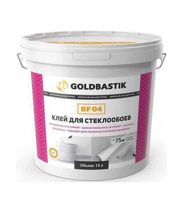 Клей Goldbastik для стеклообоев, 15л 586x674 в Материке