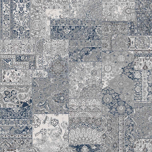 Ковер BOHEMIAN 23221 Ecru Silver/Blue 160*230 620x620 в Материке