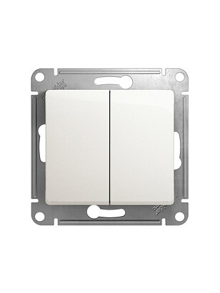 Выключатель SE GLOSSA GSL000651 2кл. перламутр 238x286 в Материке