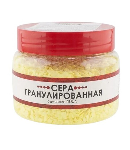Сера гранулированная (400г) 438x503 в Материке