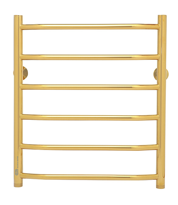 Полотенцесушитель TERRA GOLD Л.50х60.Т6.G1 в компл. углы подключения 1"х3/4" 586x674 в Материке
