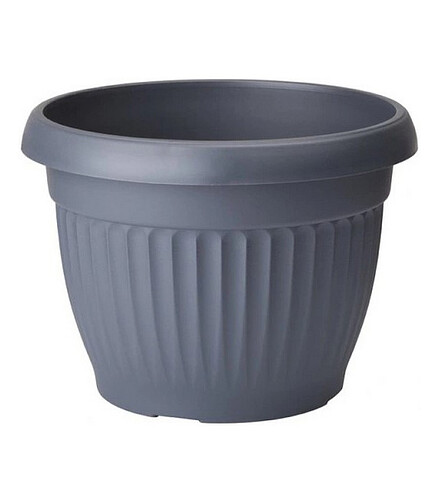 Горшок DONA (45х35,5см) пластик антрацит 0171-014 438x503 в Материке