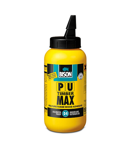 Клей BISON PU MAX BOT полиуретановый для дерева, 250г 438x503 в Материке