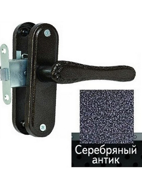 Защелка дверная с ручками врезная ВолМет ЗЩ1-5-07-10/1,2, антик серебро 495x660 Защелка дверная с ручками врезная ВолМет ЗЩ1-5-07-10/1,2, антик серебро 495x660 в Материке