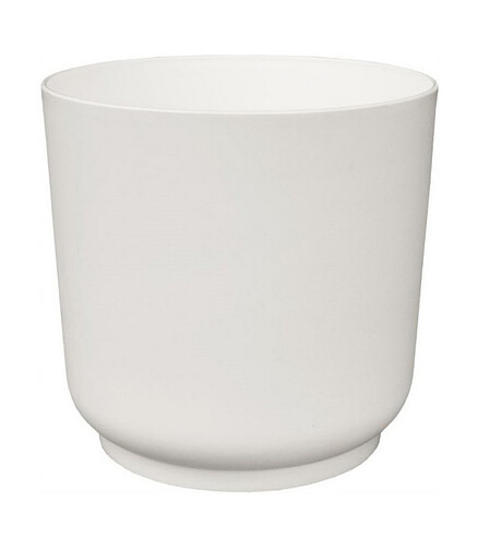 Горшок SATINA Eco Recycled (15х14,9см) пластик белый 4200-011 438x503 в Материке