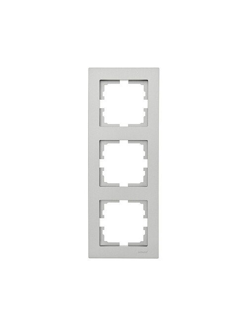 Рамка вертик. Lezard VESNA 3мест. платина 495x660 Рамка вертик. Lezard VESNA 3мест. платина 495x660 в Материке